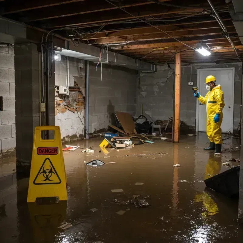 Flooded Basement Electrical Hazard in Sylvan Springs, AL Property